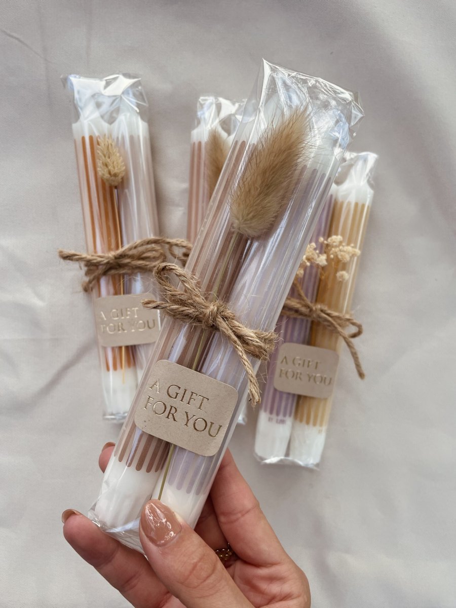 Streepjes kaars | a gift for you - Afbeelding 3