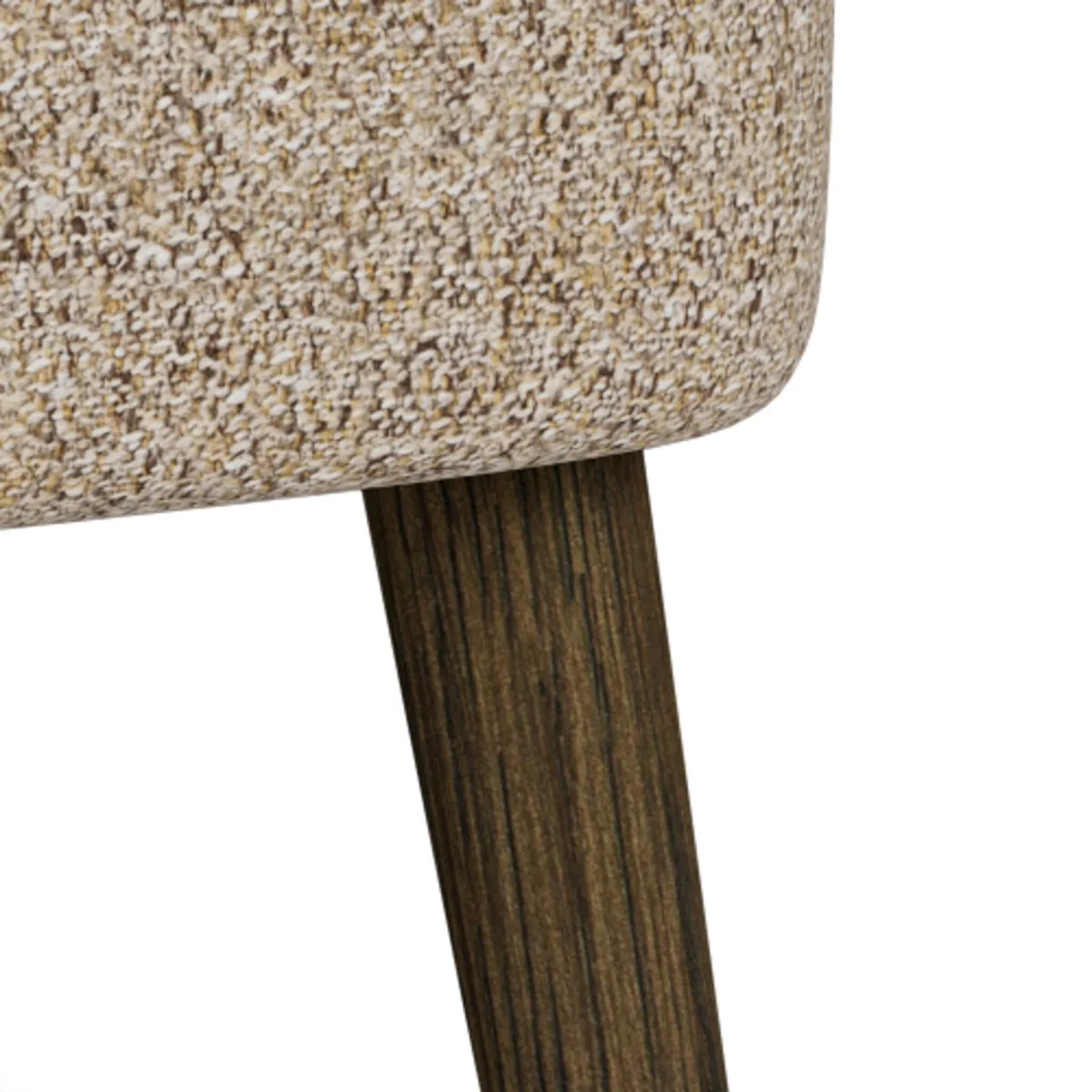 Fauteuil Klarup in zachte beige stof - Afbeelding 8