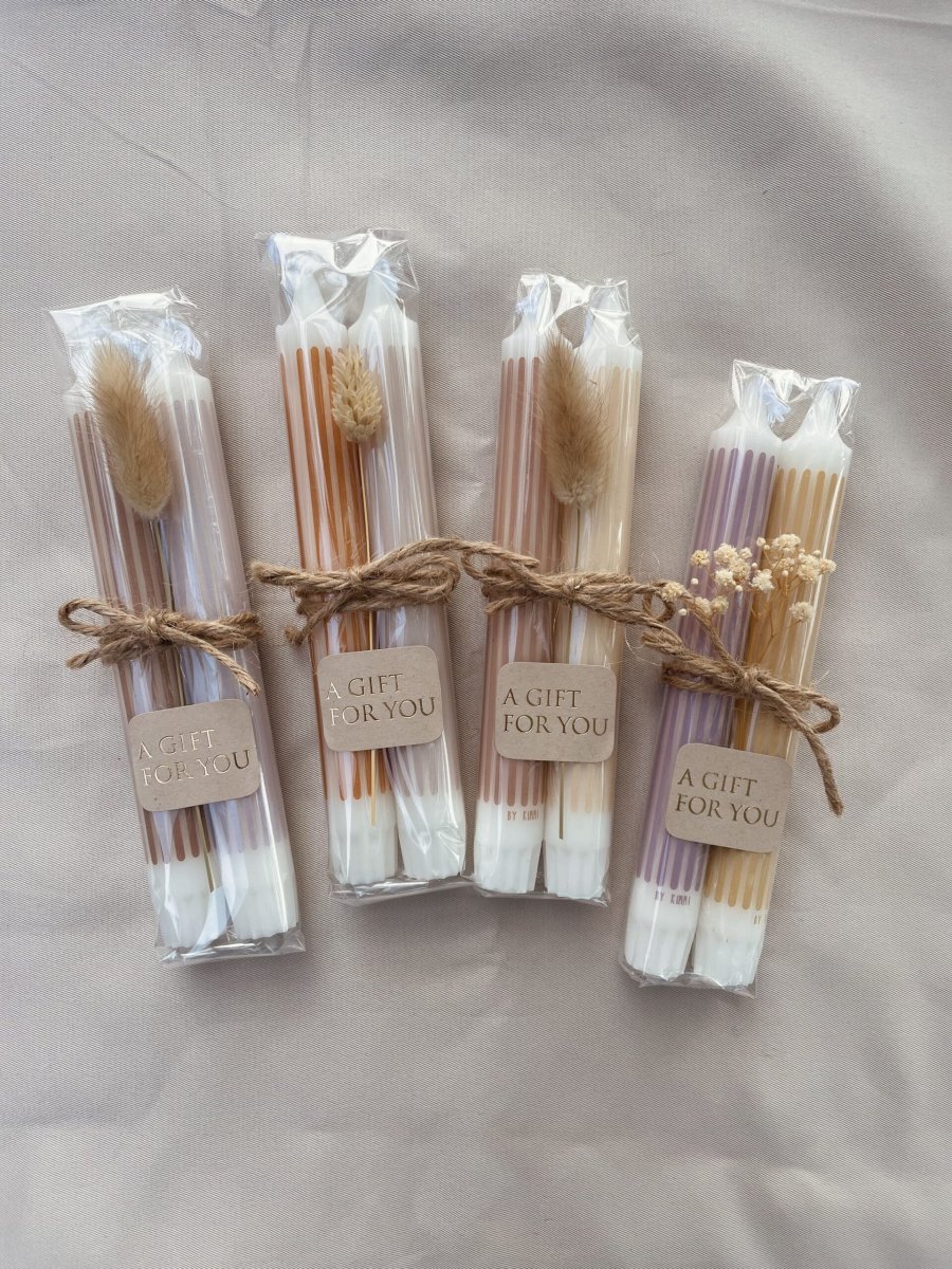 Streepjes kaars | a gift for you - Afbeelding 2