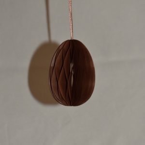 Paasei papier | Donkerbruin