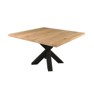 Eiken Eettafel Vierkant Rustiek