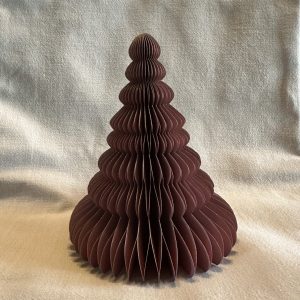Papieren kerstboompje roze | 15 cm