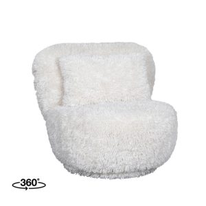 LABEL51 Fauteuil Doodle – Creme – Fluffy – One Size