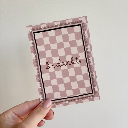 Kaartje | Bedankt
