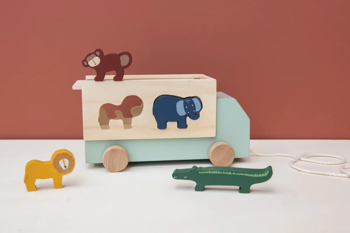 Houten dierentruck – Trixie - Afbeelding 3