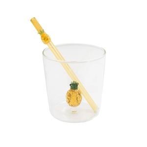 Glas Met Ananas En Rietje Borosilicaat 300 ml – Point Virgule