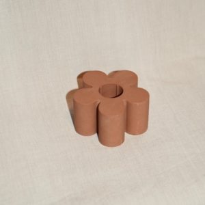 Kandelaar bloemetje | Brique