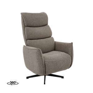 LABEL51 Fauteuil Goteborg – Mushroom – Boucle – 2-Motorig