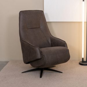 LABEL51 Fauteuil Odense – Antraciet – Kunstleder – One Size