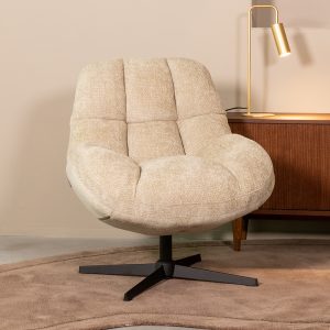 LABEL51 Fauteuil Huxley – Mushroom – Chenille – One Size