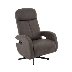 LABEL51 Fauteuil Esbjerg – Taupe – Kunstleder – Manueel Verstelbaar