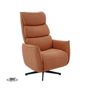 LABEL51 Fauteuil Goteborg – Coral – Boucle – 2-Motorig