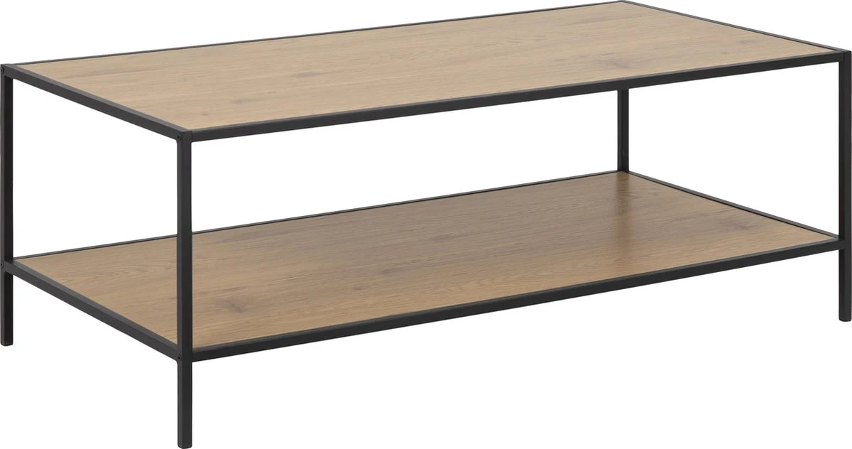 Salontafel Sabro 120 x 60 cm met wild eiken blad - Afbeelding 2