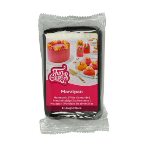 Marsepein Midnight Black 250 g – Funcakes