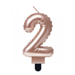 Foil balloon candle rose – 2 – Paper Dreams