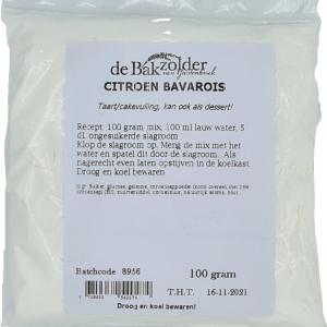 Citroen bavarois 100 gr – de Bakzolder