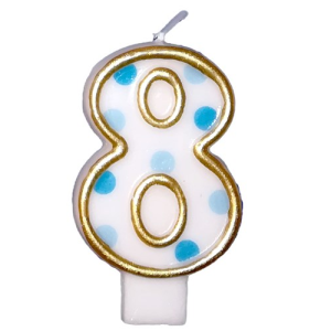 Cijferkaars Blauw “8” – Haza